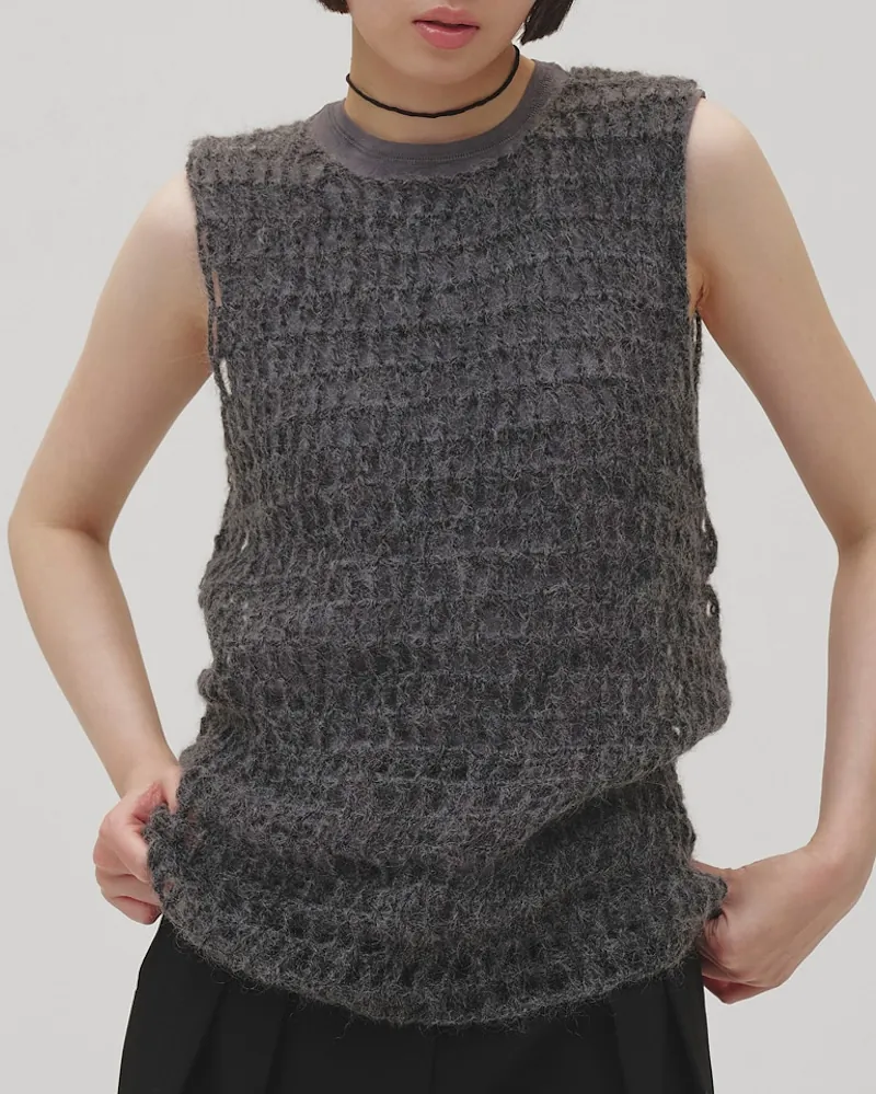 TODAYFUL - Mohair Mesh Vest