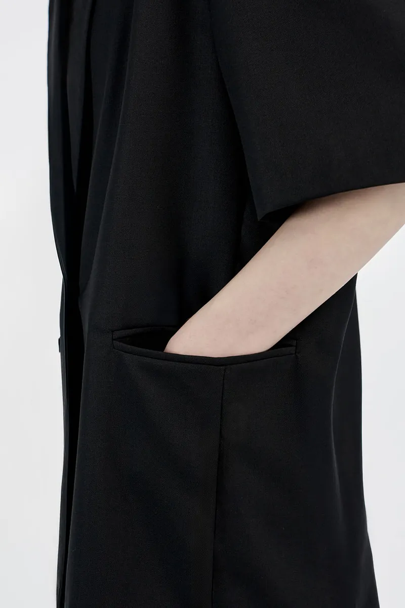 Studio Doe - Double-breasted Short-sleeved Jacket