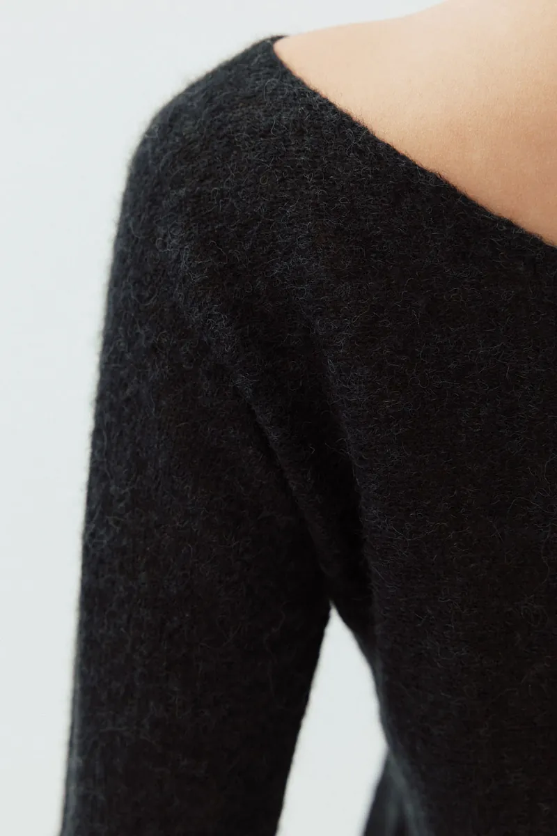 Studio Doe - Fine Wool Blend Wide Neck Sweater