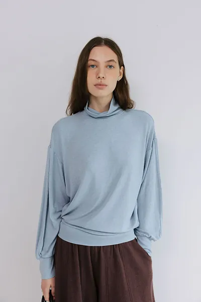 Puff Sleeve Turtleneck Top