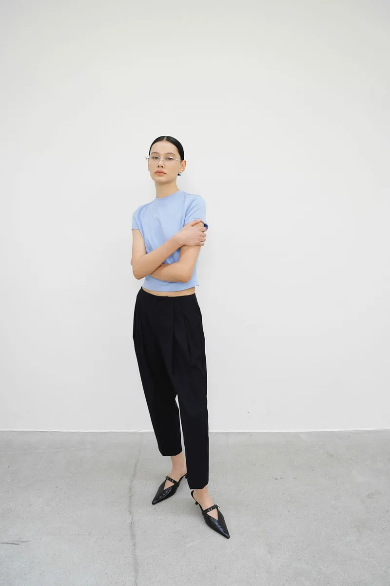 匹馬棉極簡小立領Tee 2.0
