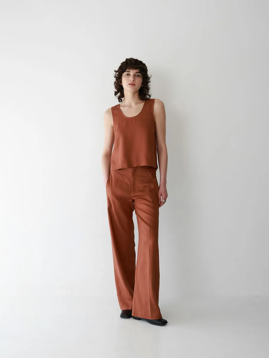 Studio Doe - Tencel Linen Low-Rise Wide Pants
