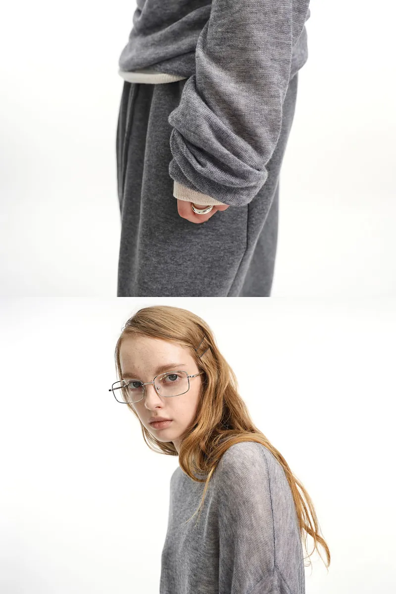 Studio Doe - Fine Wool Sheer Waist-Defined Sweater