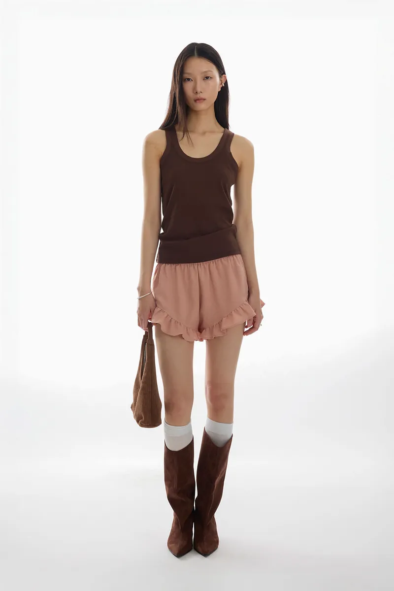 Doe：Molly Ruffle A-line Shorts