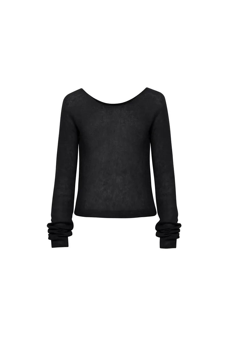 Studio Doe - Fine Wool Blend Wide Neck Sweater