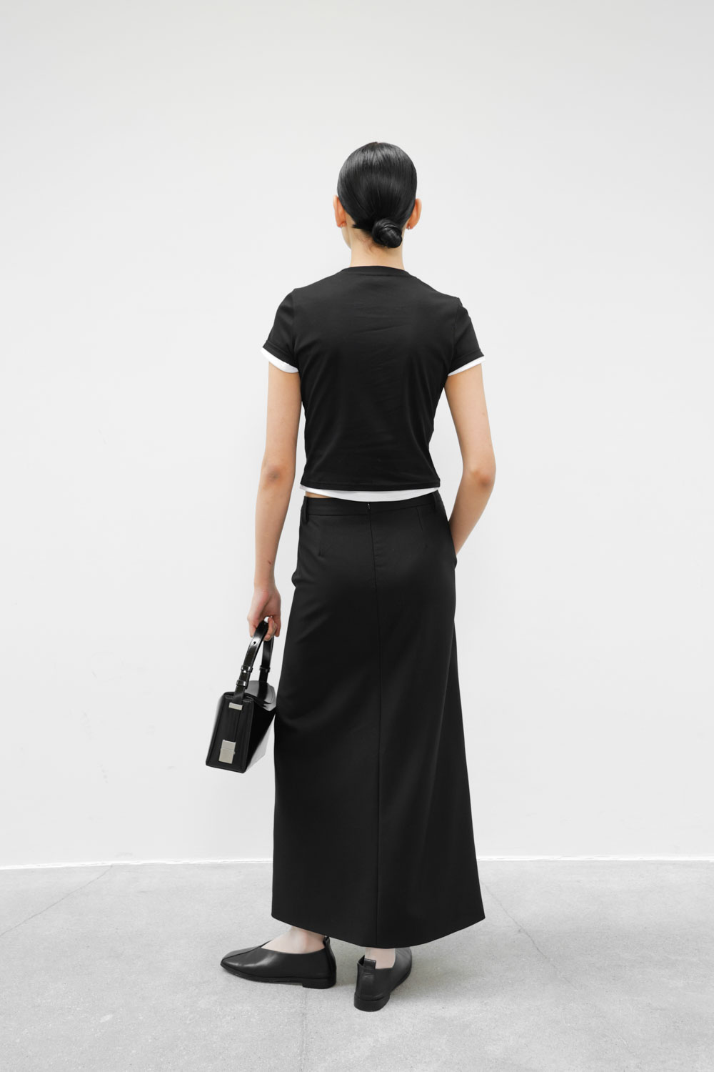 Studio Doe - Mid-Rise Front Slit Long Skirt