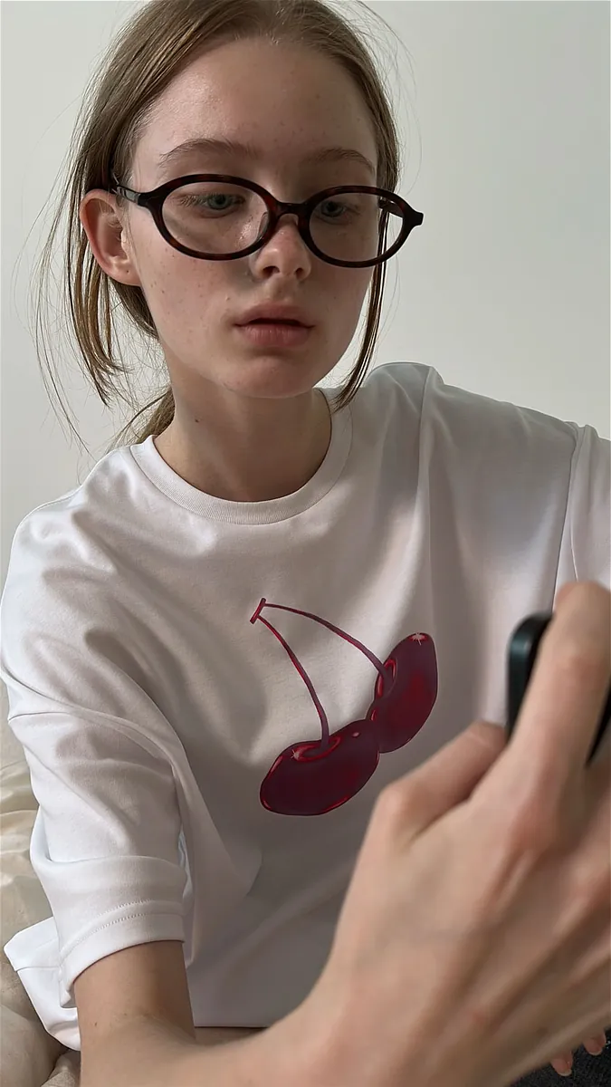 Studio Doe - Oversized Cherry Print T-Shirt
