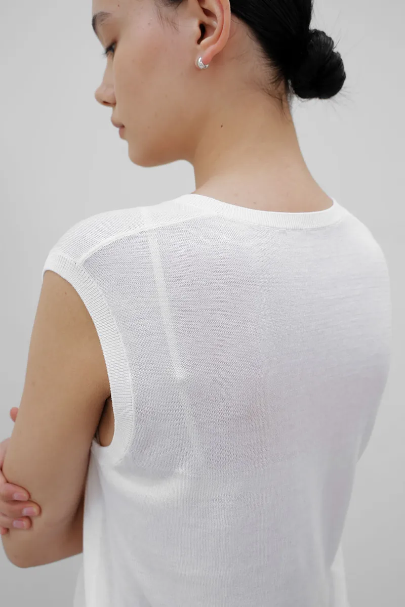 Studio Doe - V-Neck Tencel Fine Knit Tank Top