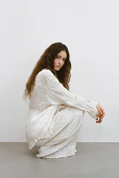 Studio Doe - Satin Pleated Shirt