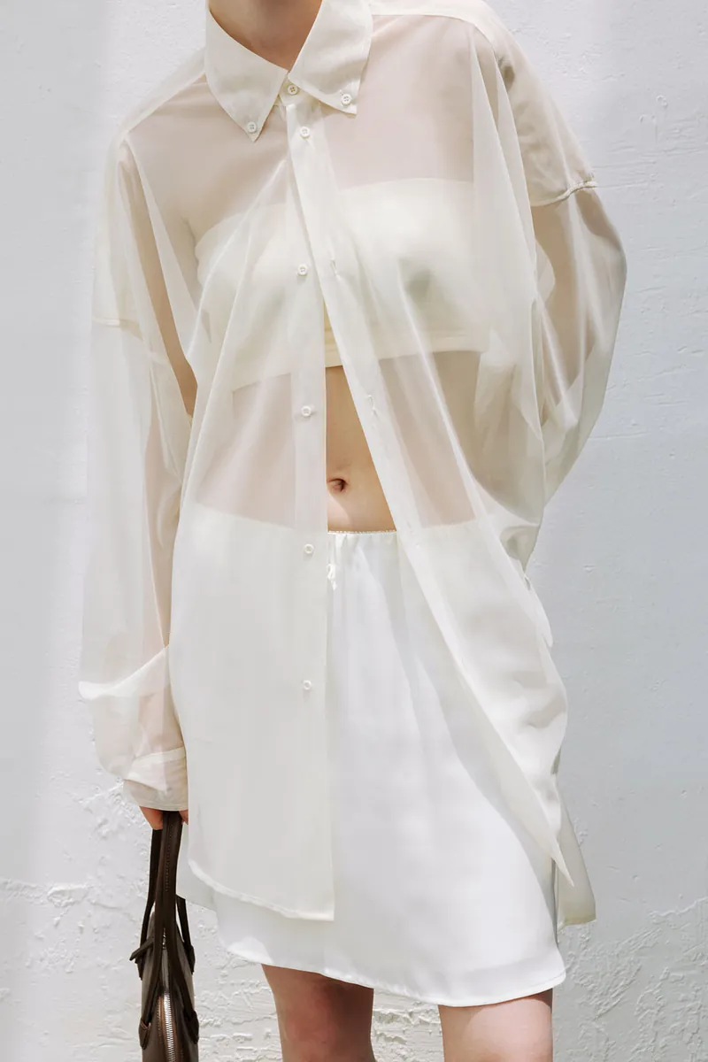 Studio Doe - Matte Satin Wave Mini Skirt
