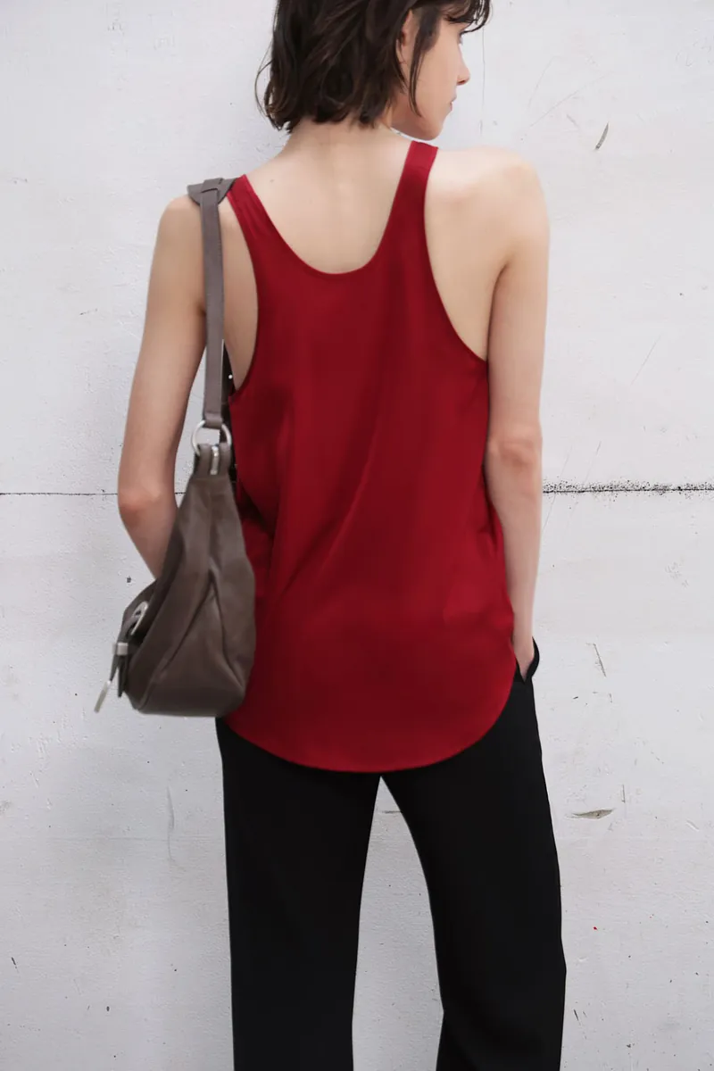 Studio Doe - Matte Satin U-Neck Tank Top