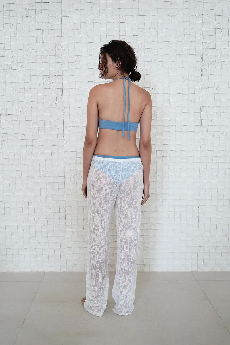 Studio Doe - Floral Pattern Sheer Easy Pants