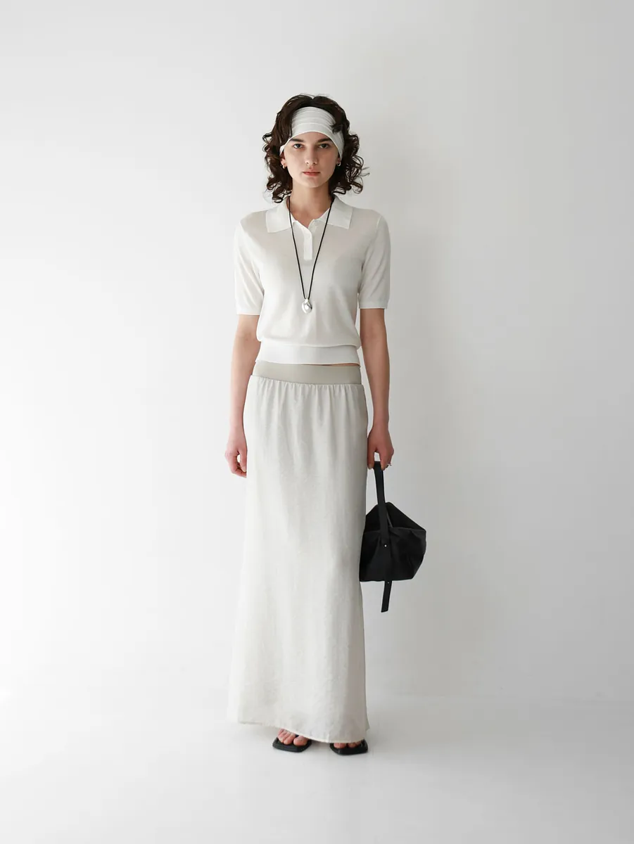 Studio Doe - Elastic Waist Sheer Layered Skirt