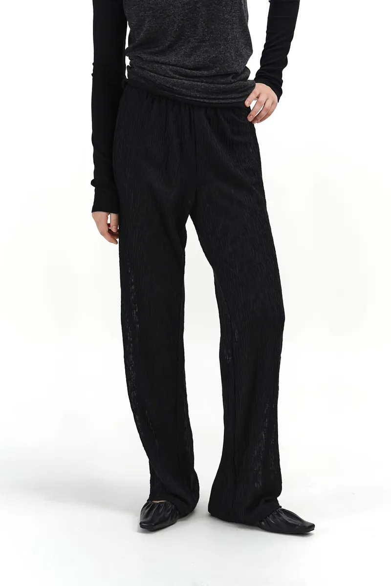 Studio Doe - Floral Pattern Sheer Easy Pants