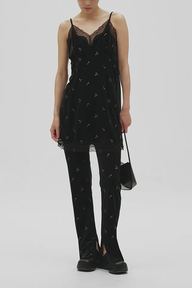 [PRE-ORDER] TODAYFUL - Petit Flower Velour Tunic