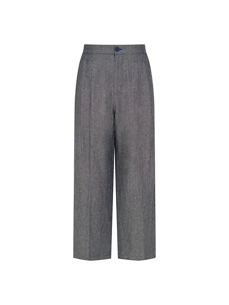 Studio Doe - Gender Free Striped Cotton Linen Easy Pants