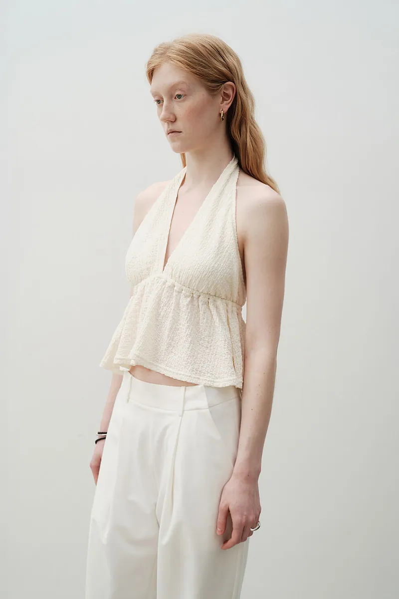 Studio Doe - Shirred Texture Backless Bratop