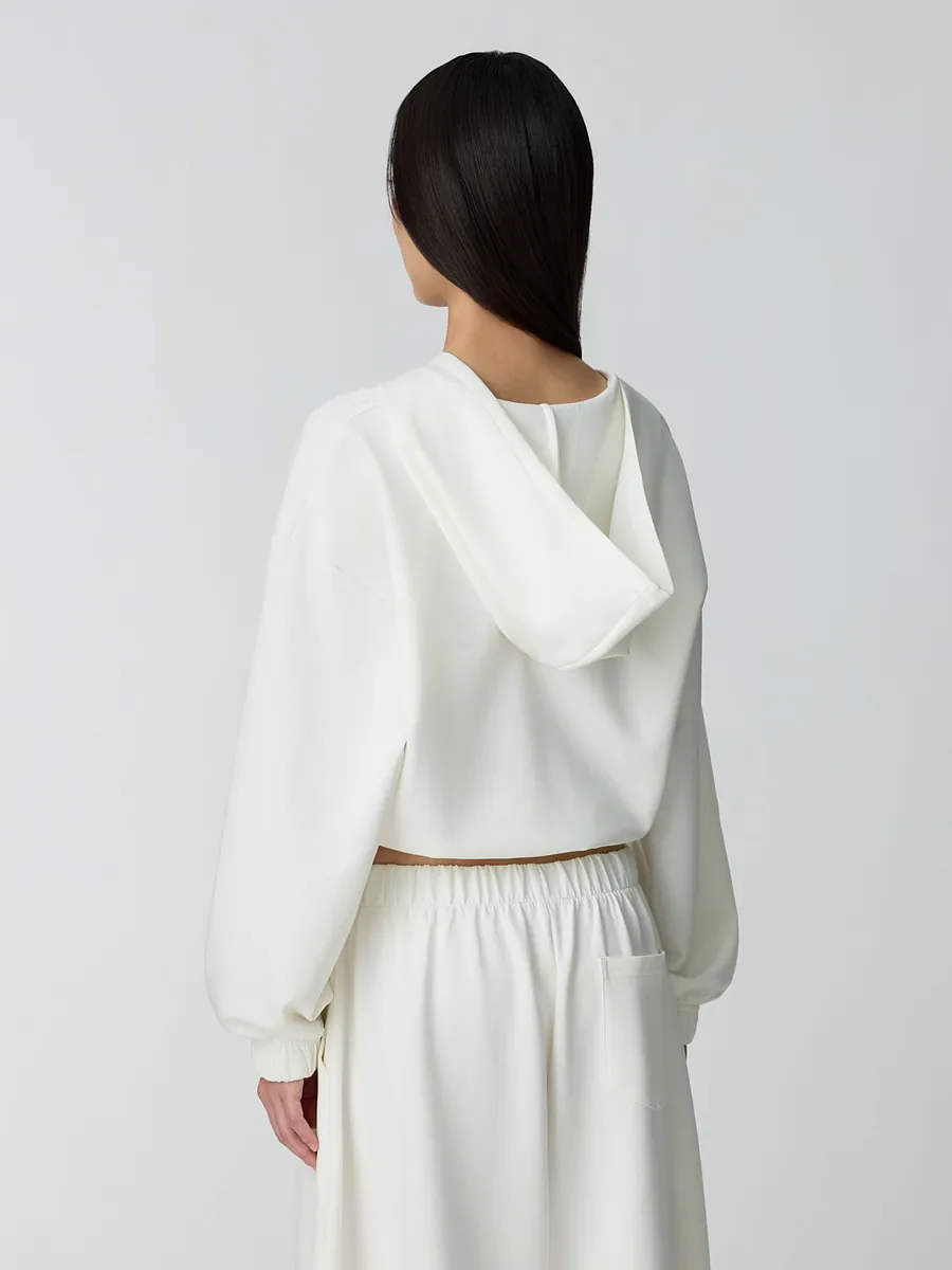 Studio Doe - Doe：Molly Deep V-Neck Cropped Hoodie