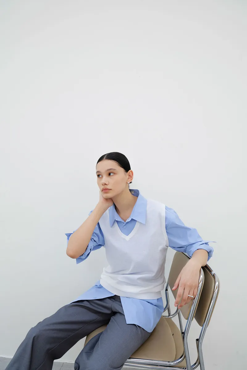 Studio Doe - V-Neck Tencel Fine Knit Tank Top