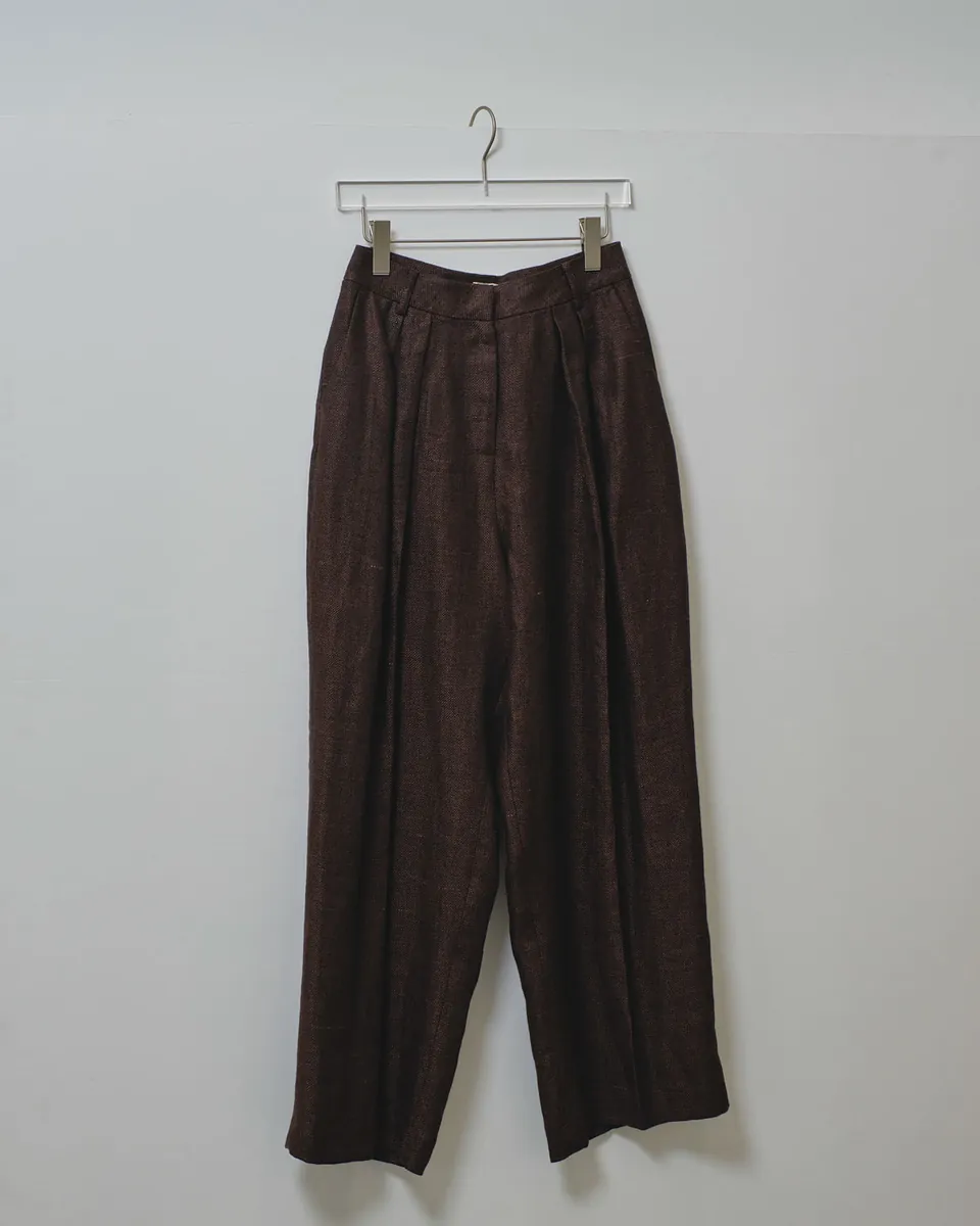 TODAYFUL- Tuck Linen Trousers