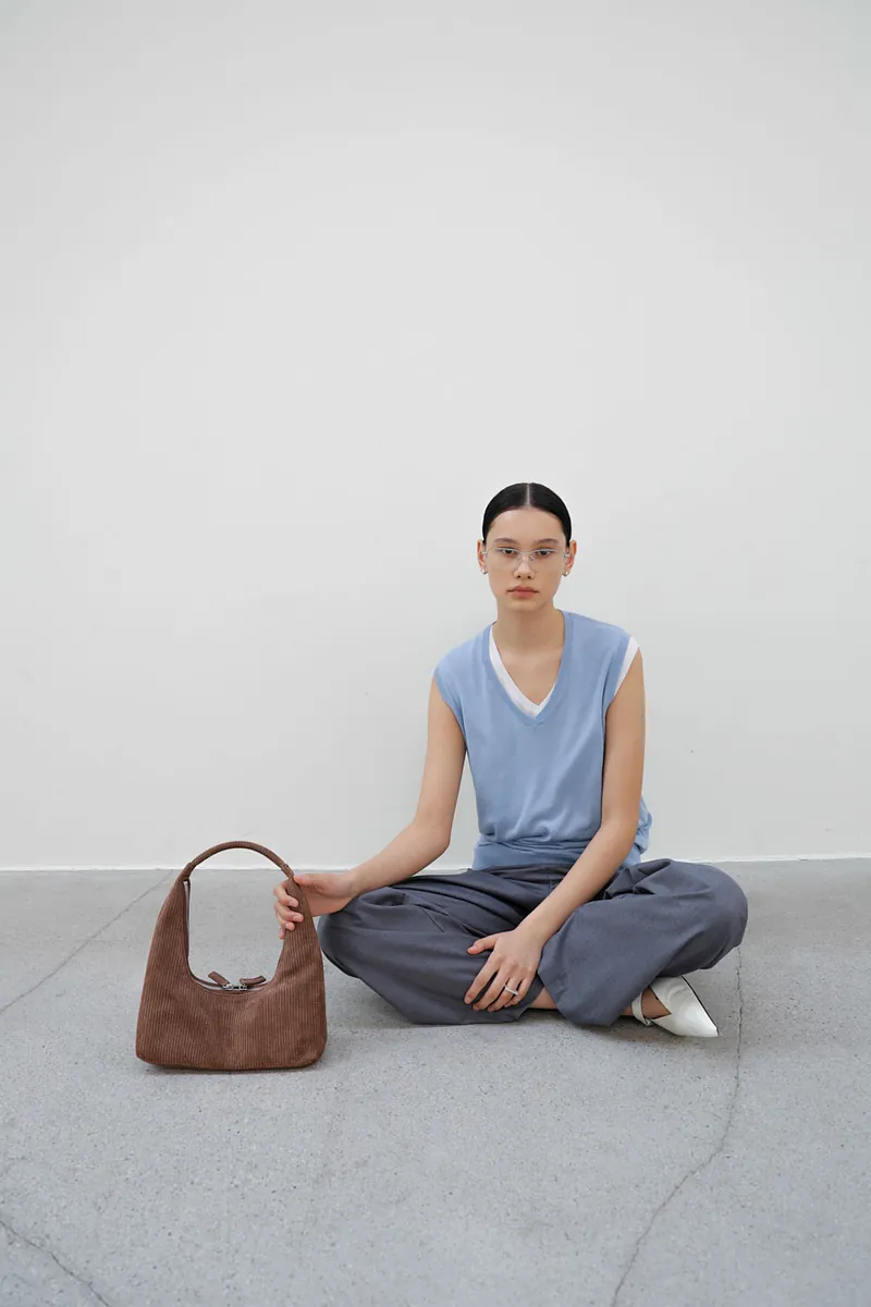 Studio Doe - V-Neck Tencel Fine Knit Tank Top