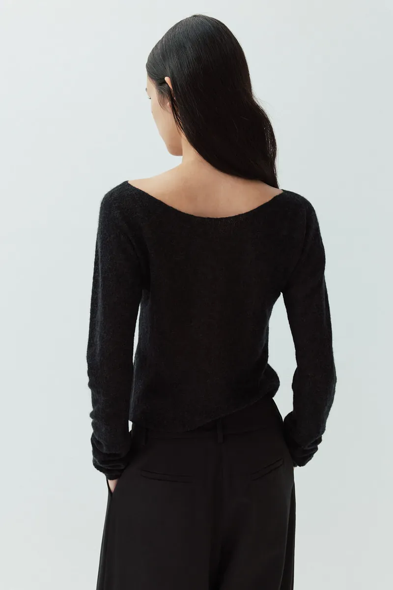 Studio Doe - Fine Wool Blend Wide Neck Sweater