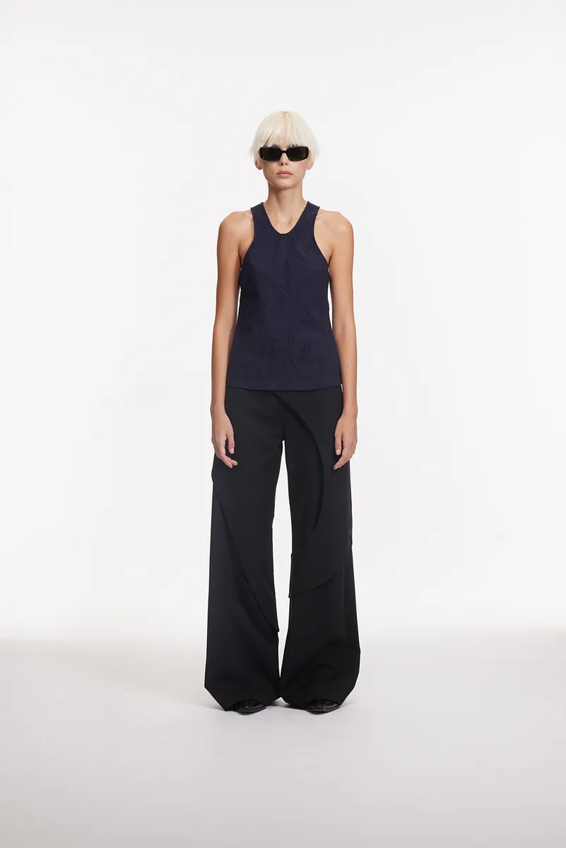 MN - STRETCH DENIM JACQUARD VEST