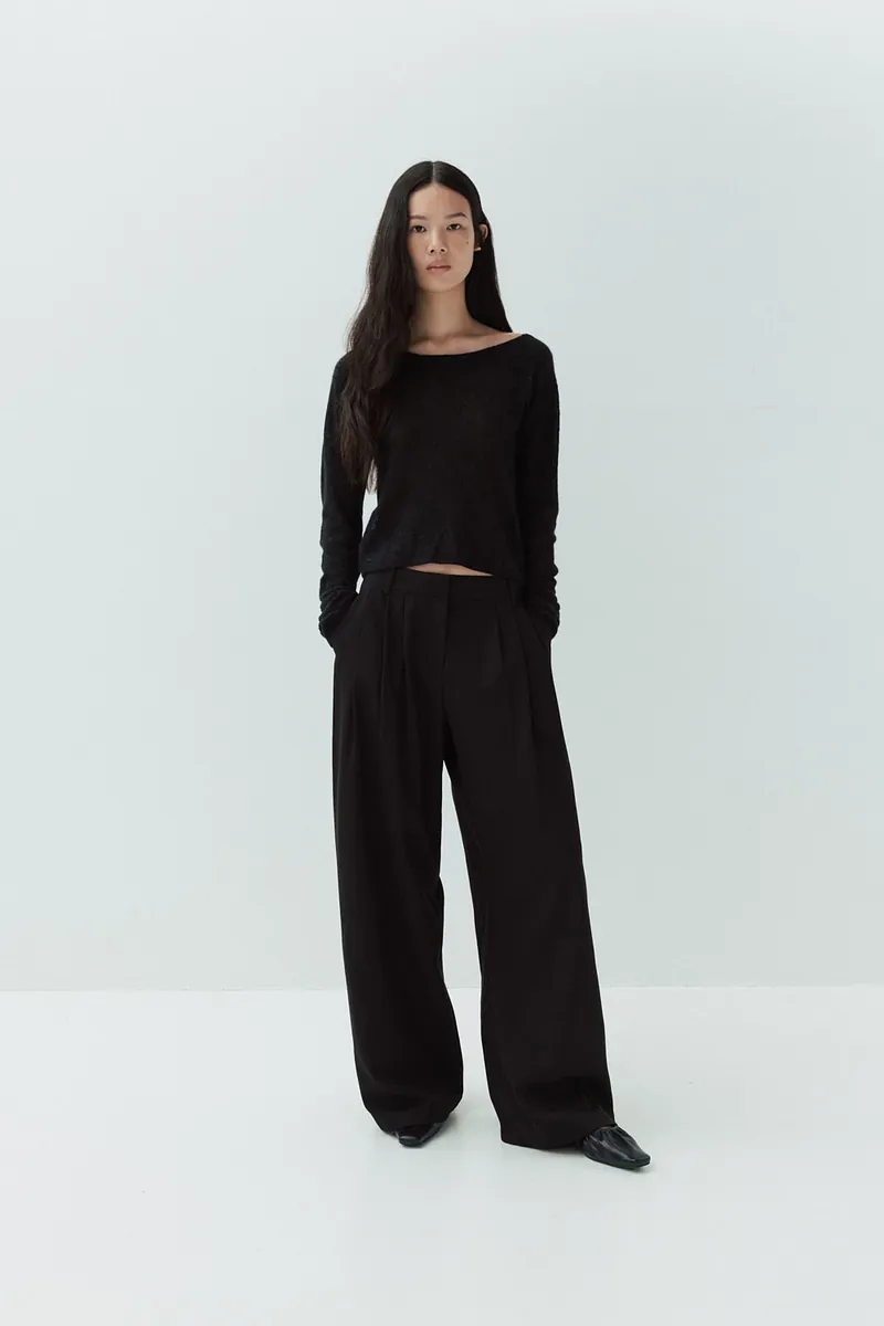 Studio Doe - Fine Wool Blend Wide Neck Sweater