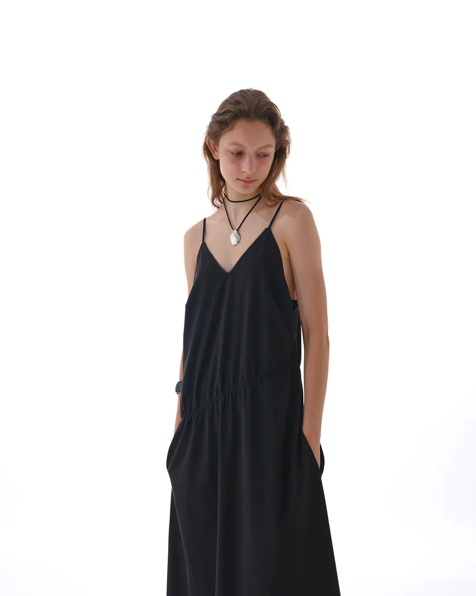 Studio Doe - Diagonal Shirred Strap Dress