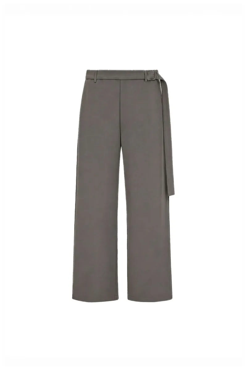 Studio Doe - LazyChic Straight Pants with Belt