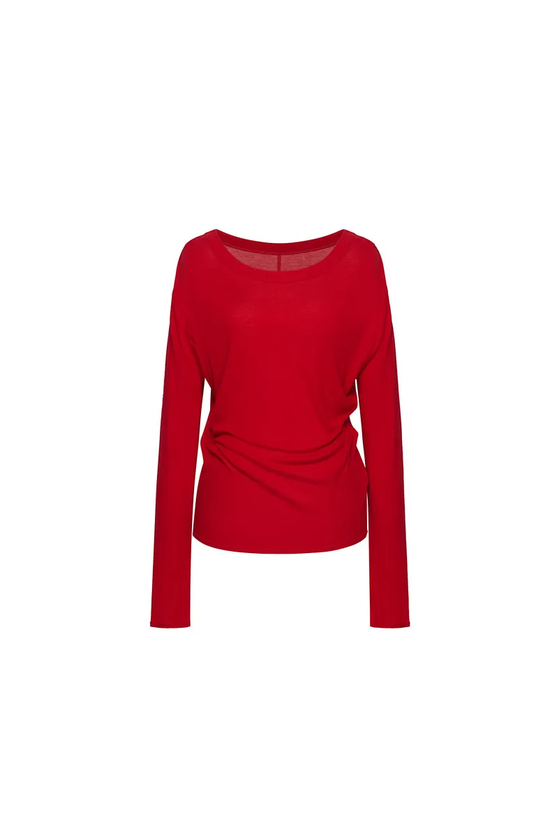 Studio Doe - Premium Tencel Wide Neck Knit Top