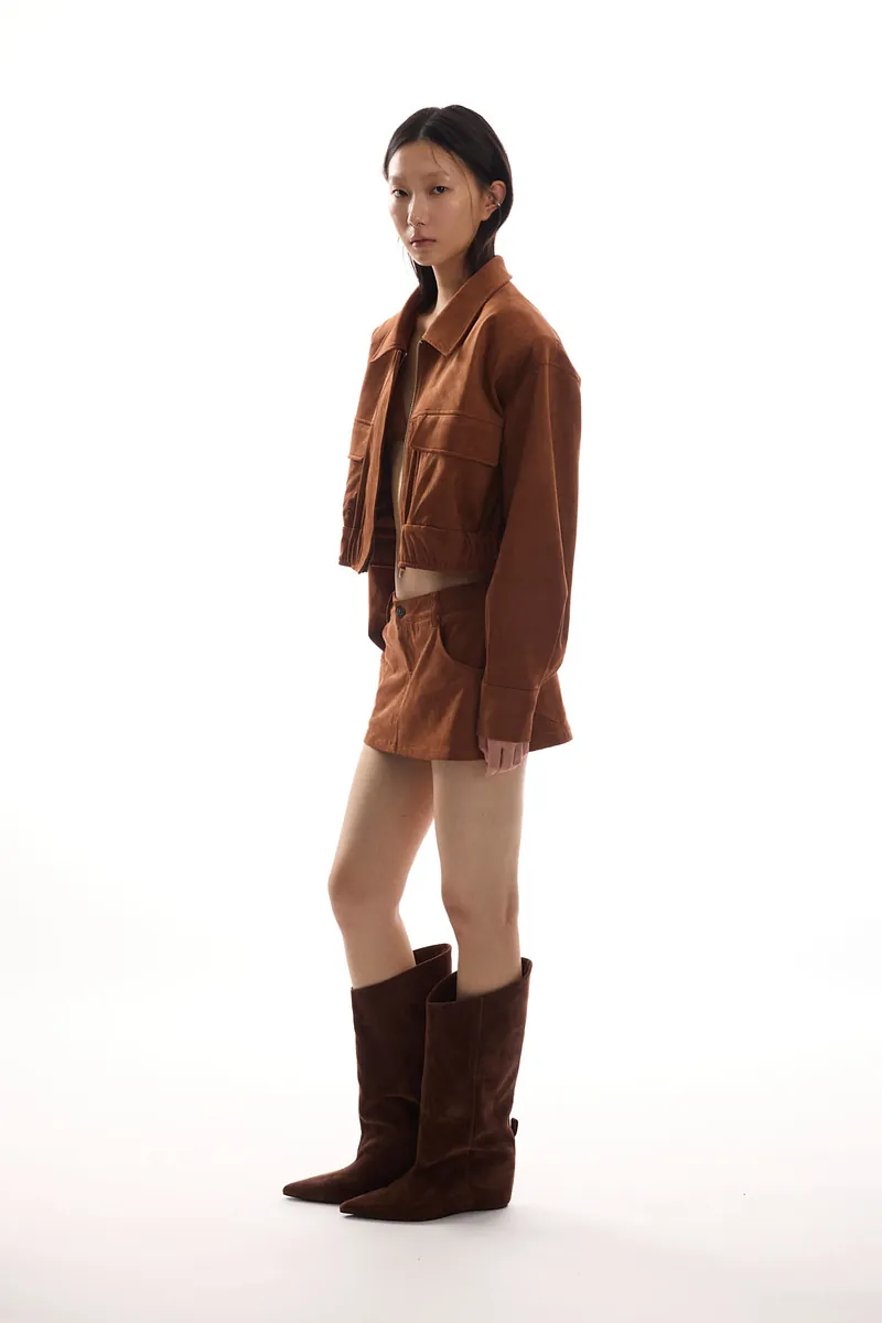 Studio Doe - Doe：Molly Faux Suede Skort
