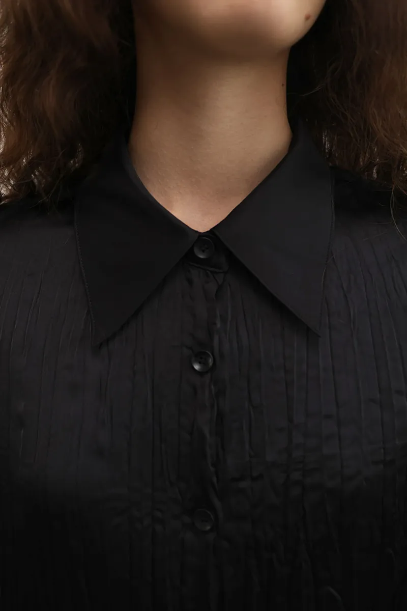 Studio Doe - Satin Pleated Shirt