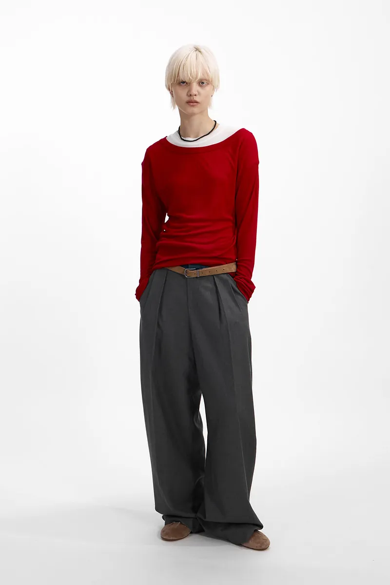 Studio Doe - Premium Tencel Wide Neck Knit Top