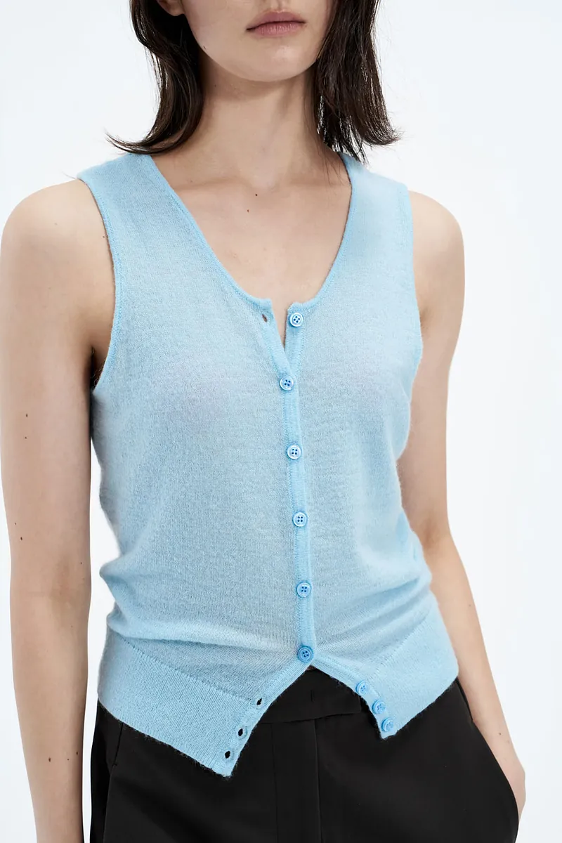 Studio Doe - Mohair Sleeveless Cardigan