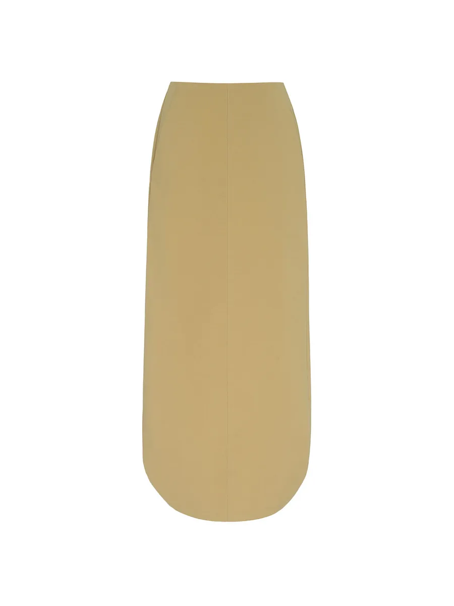 Studio Doe - Minimal Suede-Feel Curved Skirt