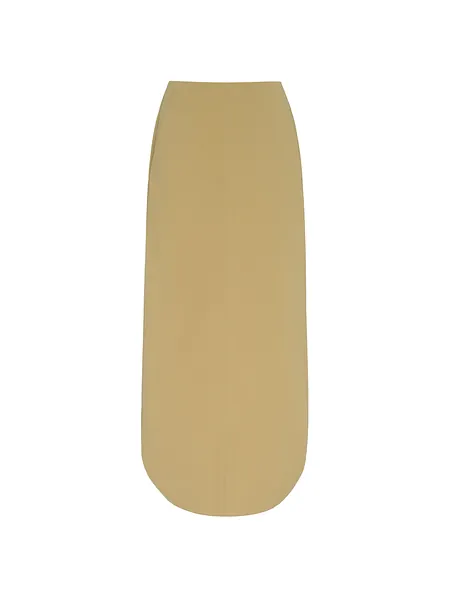 Studio Doe - Minimal Suede-Feel Curved Skirt
