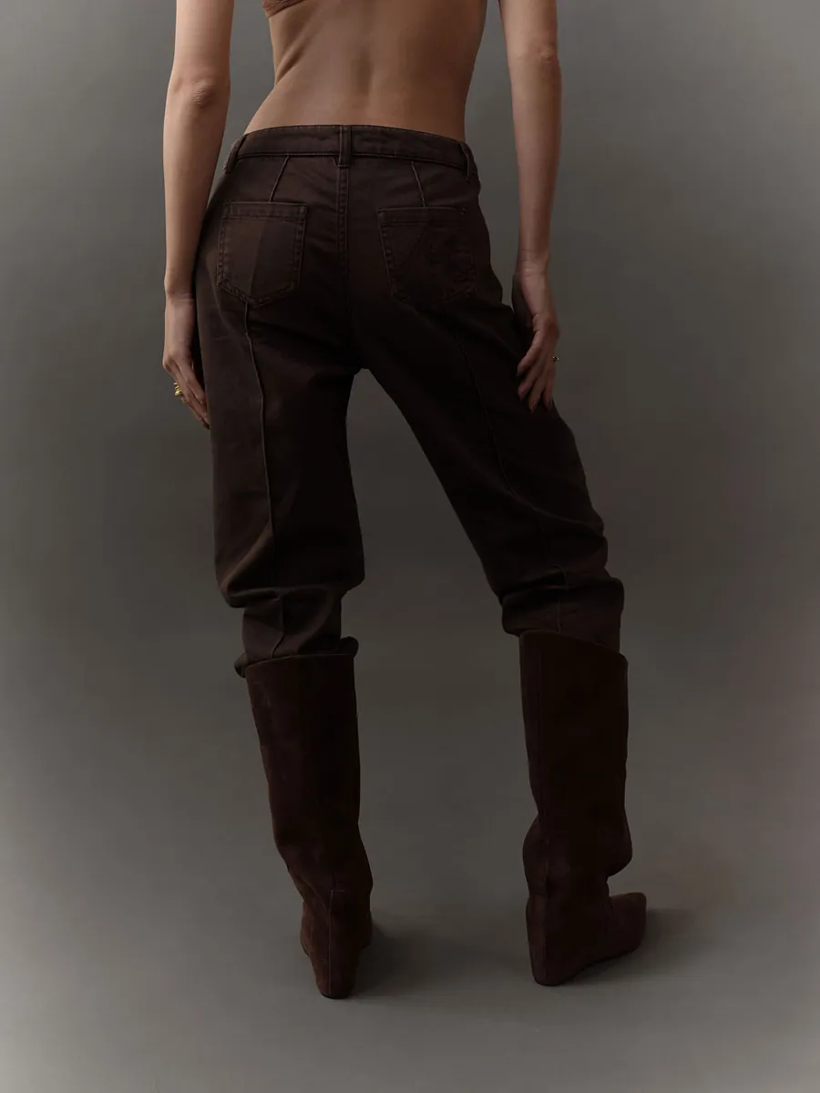 Studio Doe - Doe：Molly Leather Pointed Toe Wide Shaft Boots
