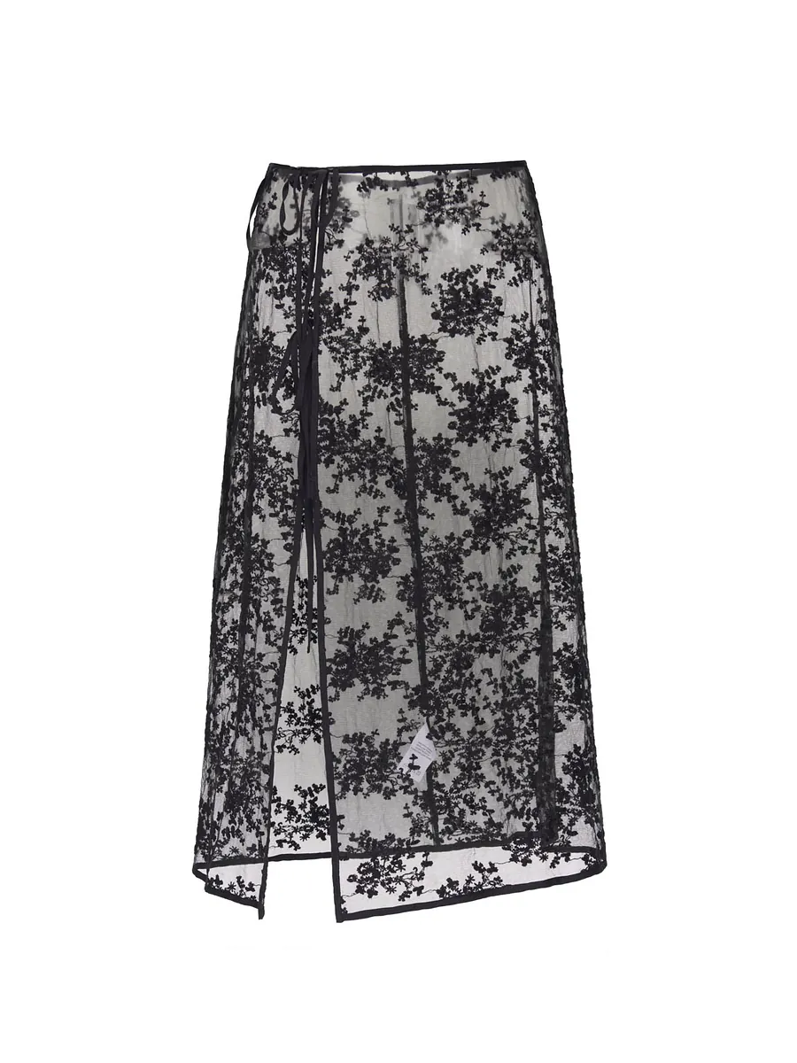 Studio Doe - Lace Embroidered Tie Skirt