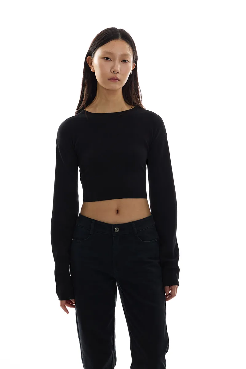 Studio Doe - Doe：Molly Reversible Curved Sleeve Knit Top