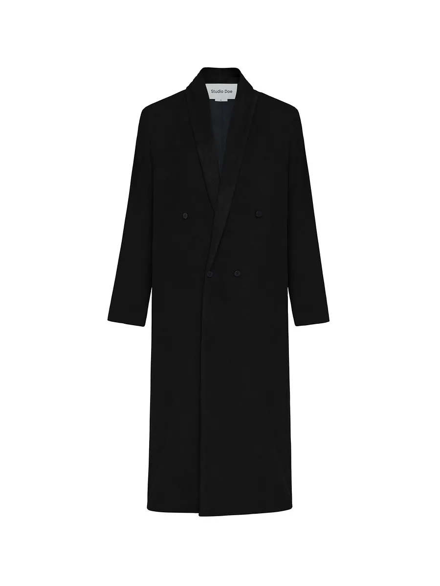 Studio Doe - Stretch Soft Wool Double-Breasted Coat
