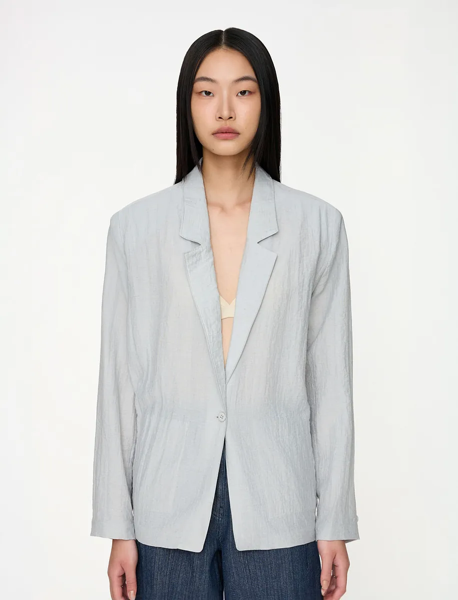 Studio Doe - Sheer Textured Boxy Blazer