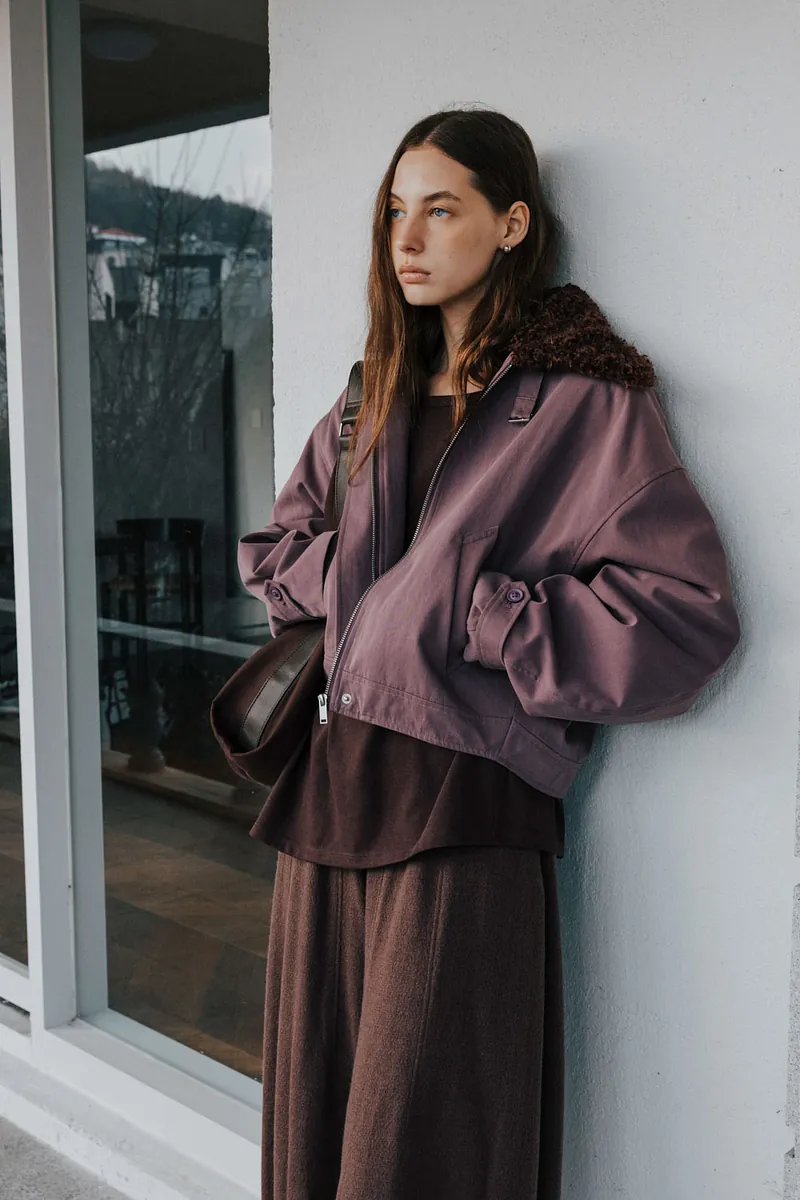 Studio Doe - Boa Collar Aviator Jacket