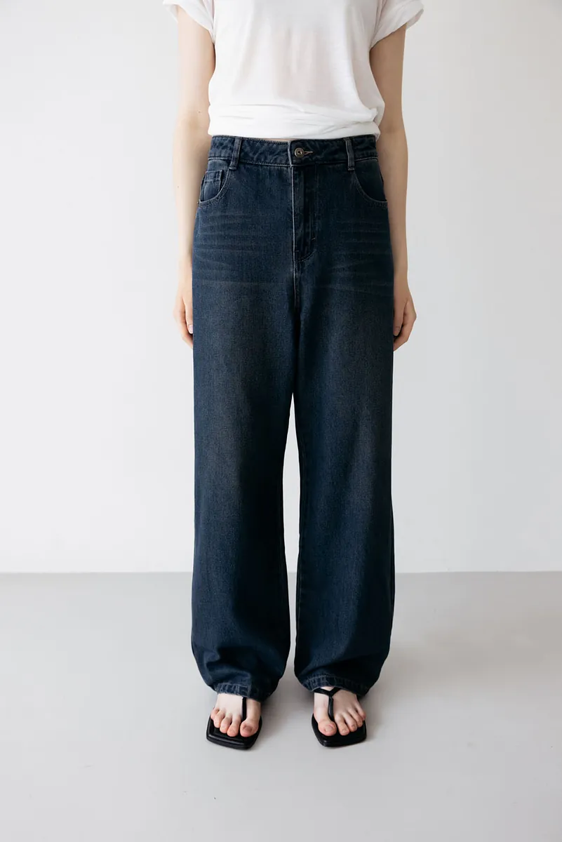 Studio Doe - Washed Low-Crotch Baggy Jeans
