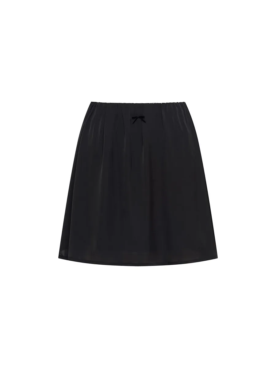 Studio Doe - Matte Satin Wave Mini Skirt