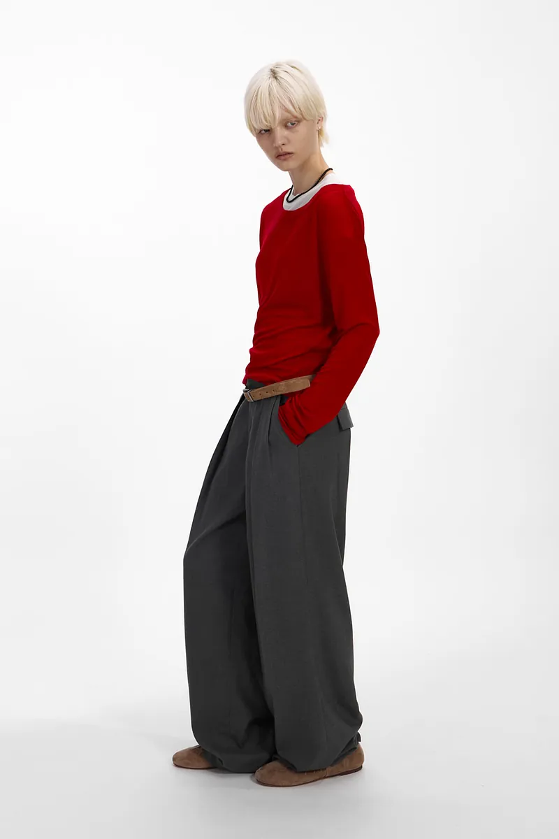 Studio Doe - Premium Tencel Wide Neck Knit Top