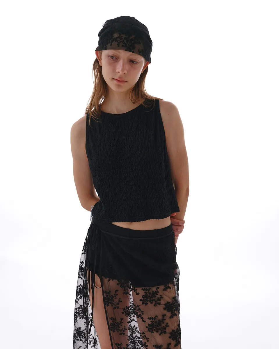 Studio Doe - Lace Embroidered Tie Skirt