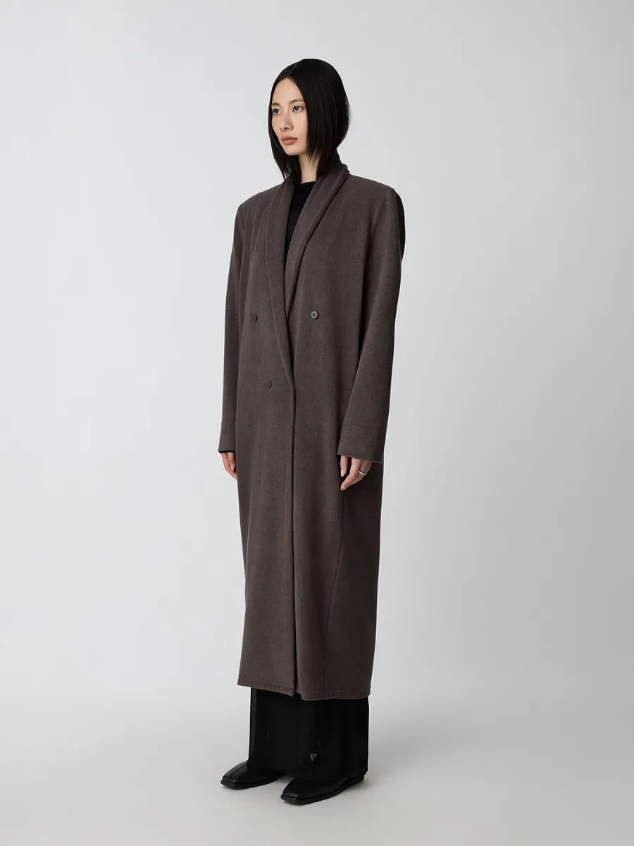 Studio Doe - Stretch Soft Wool Double-Breasted Coat