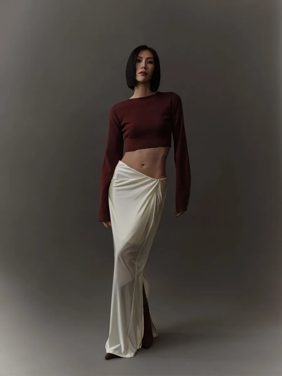 Studio Doe - Doe：Molly Reversible Curved Sleeve Knit Top