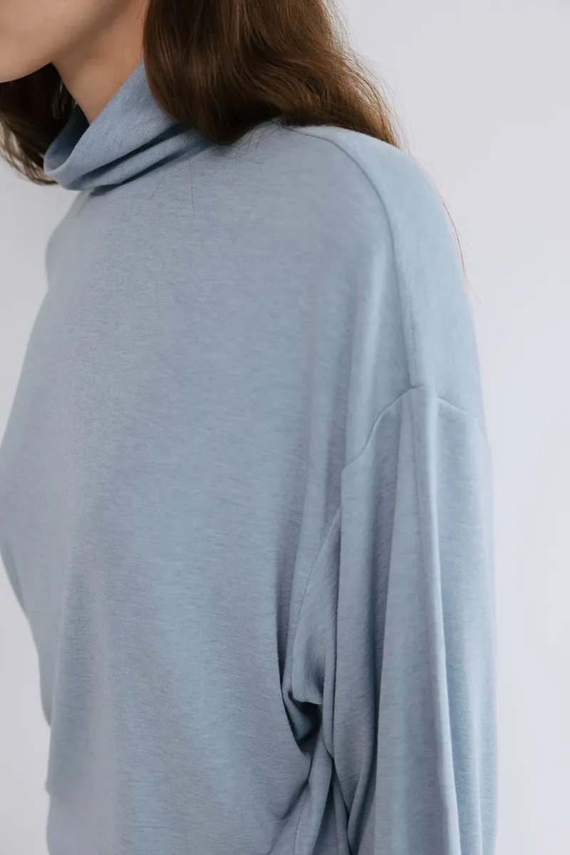 Studio Doe - Puff-sleeve Turtleneck Pullover